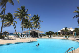 Beautiful pool at Gentle Winds, home of Caribbean Breeze condo rental.