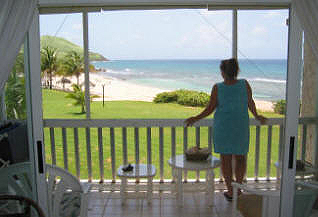 View from the patio of Caribbean Breeze Condo in St. Croix.